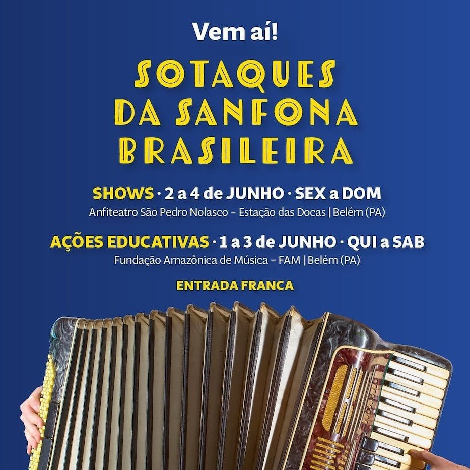 Read more about the article Estação das Docas será palco do Festival Sotaques da Sanfona Brasileira com homenagem a Dominguinhos